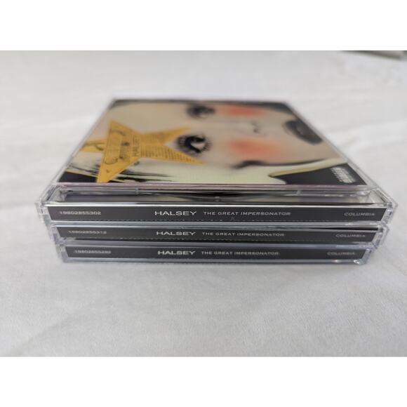 Halsey Signed CDs The Great Impersonator Autographed Insets 70s 80s 90s Bundle - Picture 11 of 11